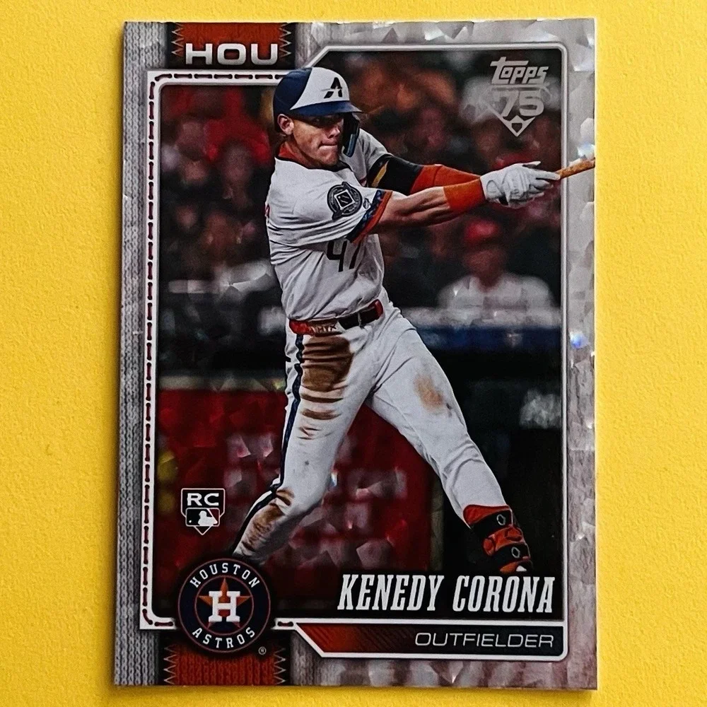 2026 Topps Series 1 Kenedy Corona Silver Crackle Foil #145 Houston Astros RC